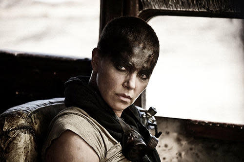 charlize theron as imperator furiosa in 'mad max: fury road'