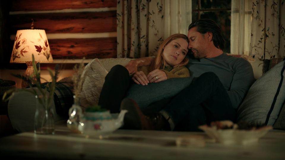 virgin river l to r alexandra breckenridge as mel monroe, martin henderson as jack sheridan in episode 507 of virgin river cr courtesy of netflix