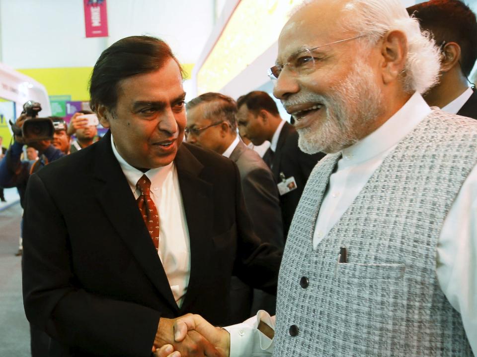 mukesh ambani narendra modi