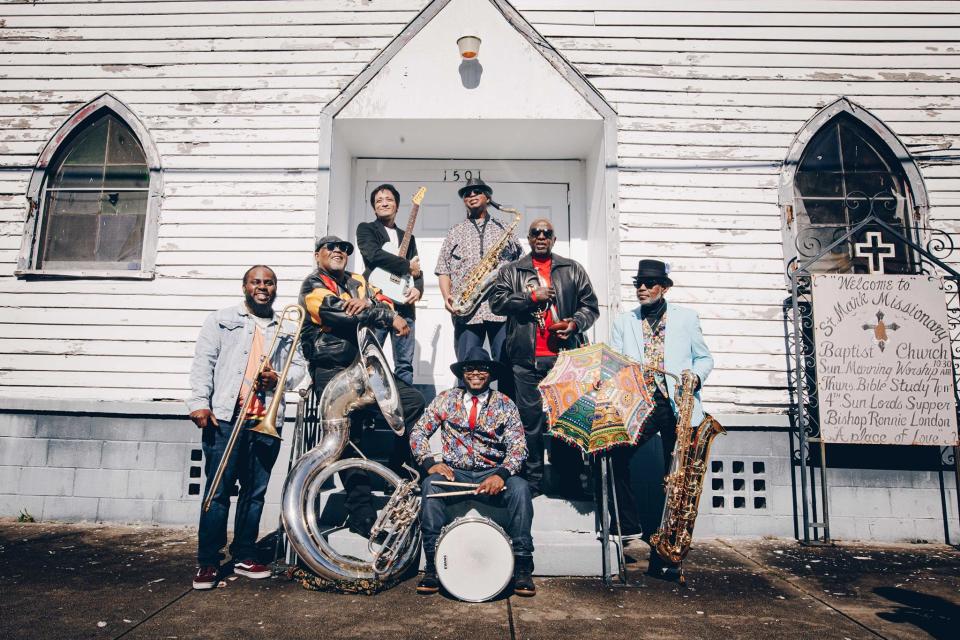 Dirty Dozen Brass Band will perform at Pappy and Harriet's in Pioneertown, Calif., on August 4, 2023.