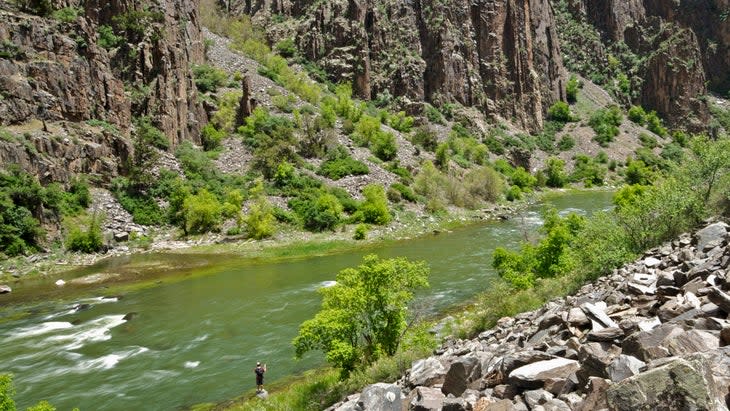 <span class="article__caption">Fishing on the Gunnison River in Black Canyon National Park, Colorado</span> (Photo: Derek DiLuzio/Getty)