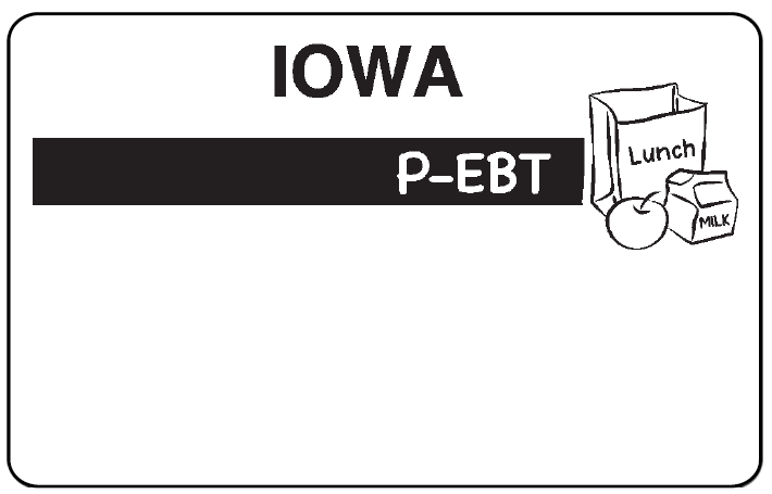 The program from which Iowa is opting out is a permanent successor to a COVID-19 pandemic aid scheme that gave food debit cards like this one to families that receive free or reduced-price school lunches.