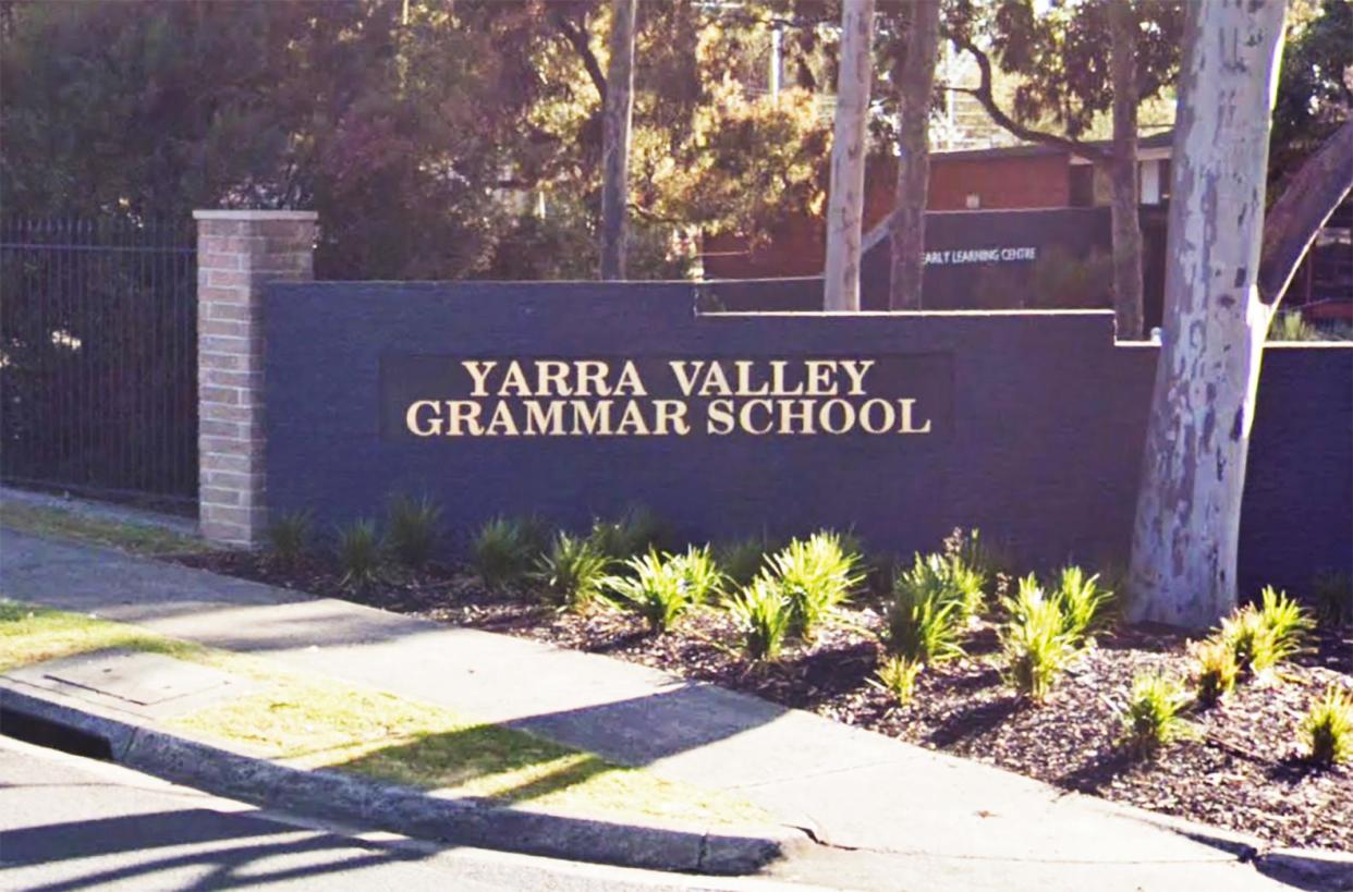 <span>Yarra Valley grammar principal, Mark Merry, said the students were expelled after staff discovered a screenshot of the spreadsheet in which classmates were ranked.</span><span>Photograph: Google maps</span>