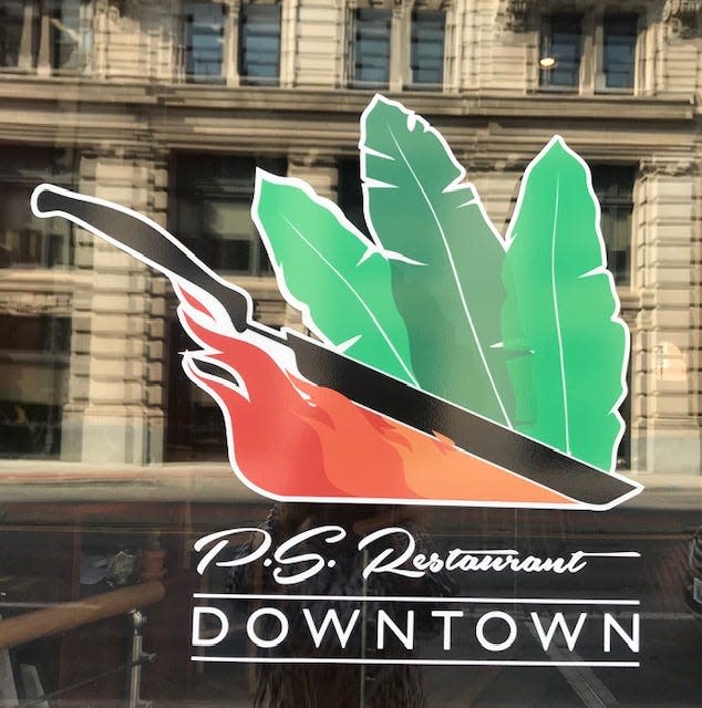 The PS Restaurant logo at its new location in Binghamton.