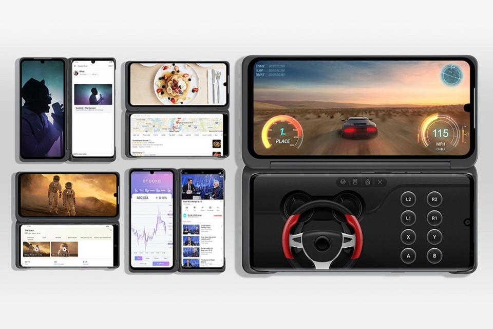 La pantalla secundaria del LG Velvet, una de las opciones de accesorio sin cargo que ofrece LG en este lanzamiento, se puede utilizar tanto para tareas productivas como para la reproducción de contenidos y videojuegos