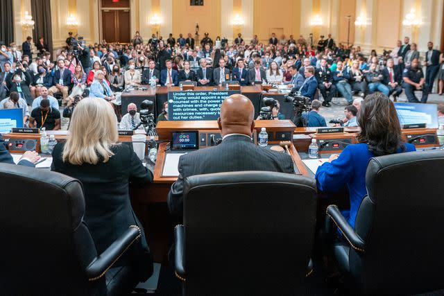 Shawn Thew-Pool/Getty The House select committee investigating the Capitol riot holds a hearing on July 12, 2022