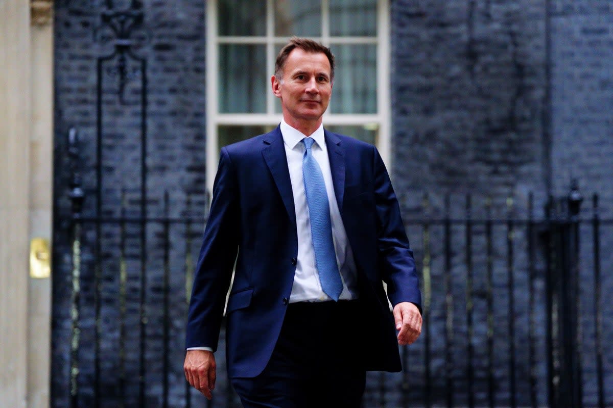 Jeremy Hunt will unveil his Autumn Statement on Thursday  (PA)