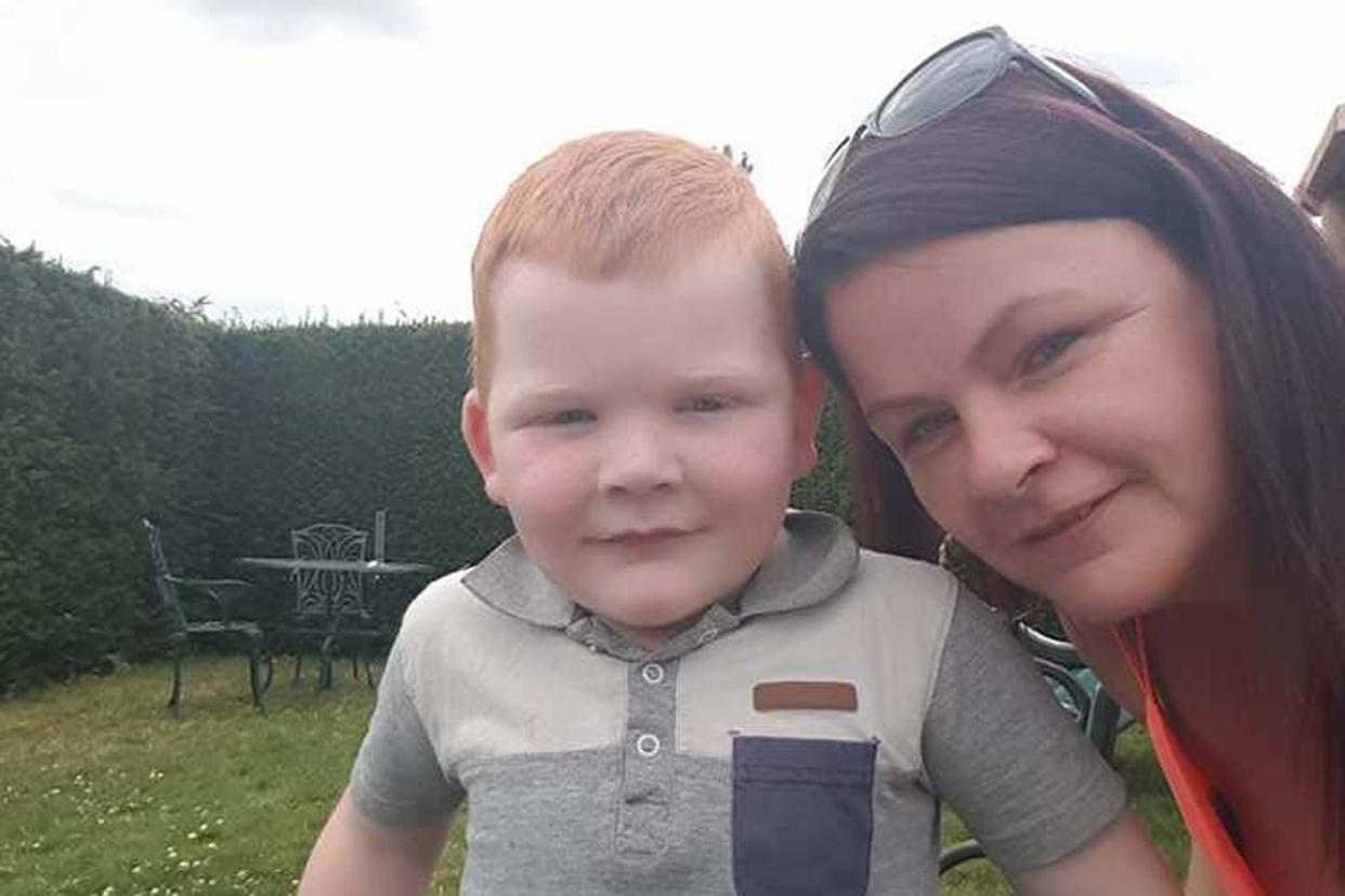 'Trespassing row': Caroline Jenkins was told to leave her son Junior, 4, at the gates