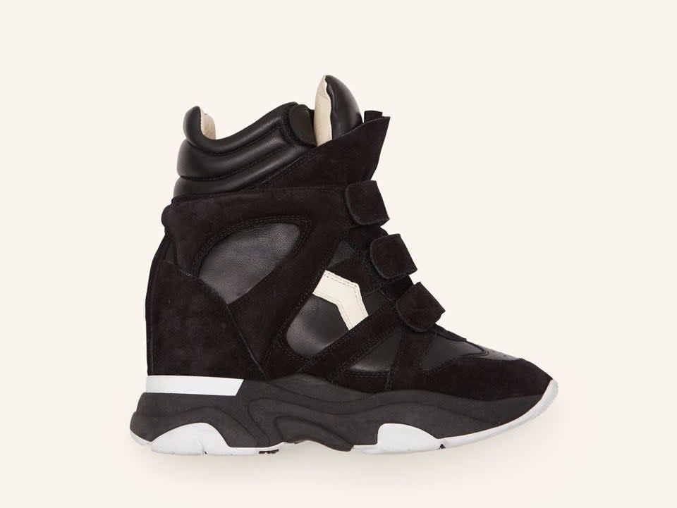 Isabel Marant’s new Balskee wedge trainer, which updates the designer’s iconic original, the Beckett (Isabel Marant)