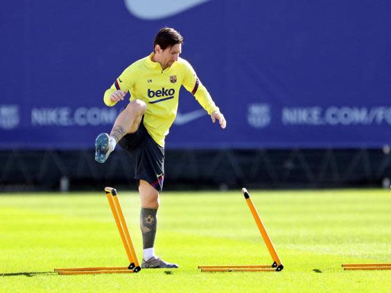 Lionel Messi is expected to start (EPA)