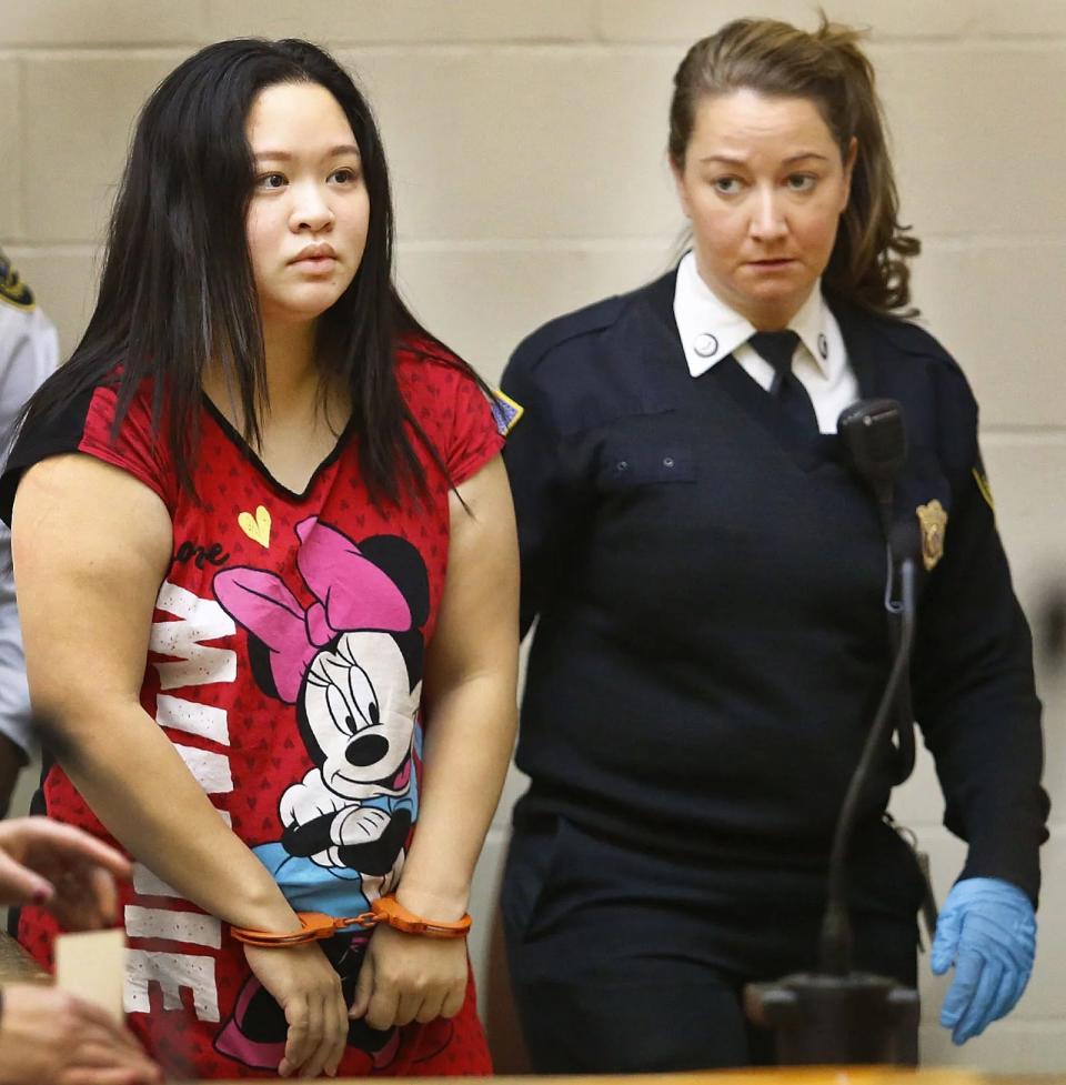 Shu Feng Hsu appears in Quincy District Court on Thursday, Nov. 20, 2018.