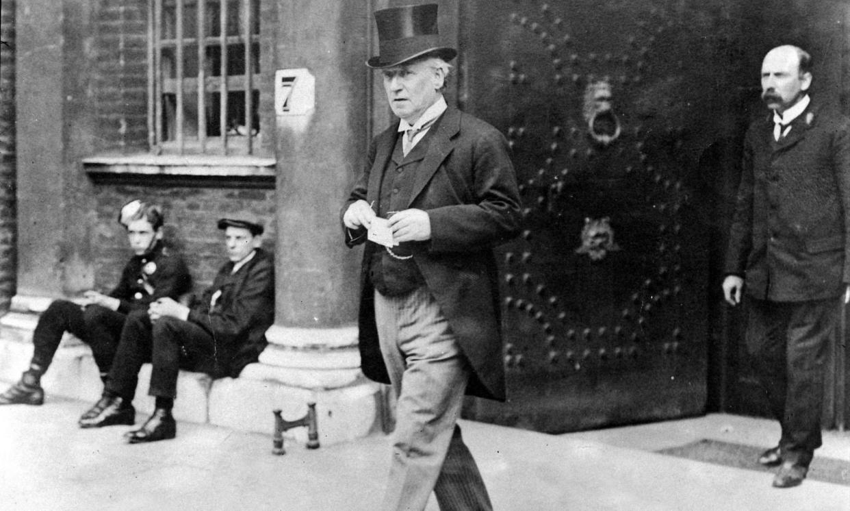 <span>‘Mooning and lovesick’: prime minister Lord Asquith, photographed in the days leading up to the first world war.</span><span>Photograph: Mirrorpix/Getty Images</span>