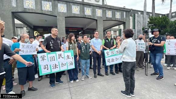 虎尾設飛彈基地假訊息，籲請雲檢找出藏鏡人，揪出國內共謀者。(記者劉春生攝)