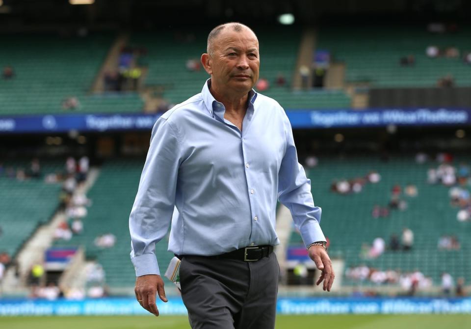 Eddie Jones saw his team beaten heavily by the Barbarians (Nigel French/PA) (PA Wire)