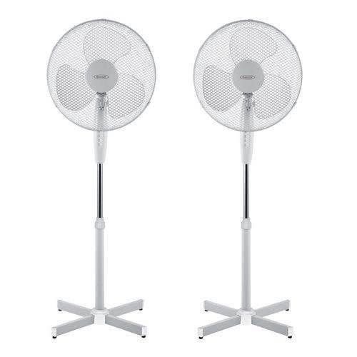 <p>Three adjustable cooling speeds with tilting heads.</p><p><strong><em>2 x 16 Oscillating Pedestal Fans, £40.98, Amazon<br></em></strong></p><p><a rel="nofollow noopener" href="https://www.amazon.co.uk/OSCILLATING-PEDESTAL-ELECTRIC-EXTENDABLE-ADJUSTABLE/dp/B00EUS09A4/" target="_blank" data-ylk="slk:BUY NOW;elm:context_link;itc:0;sec:content-canvas" class="link ">BUY NOW</a></p>