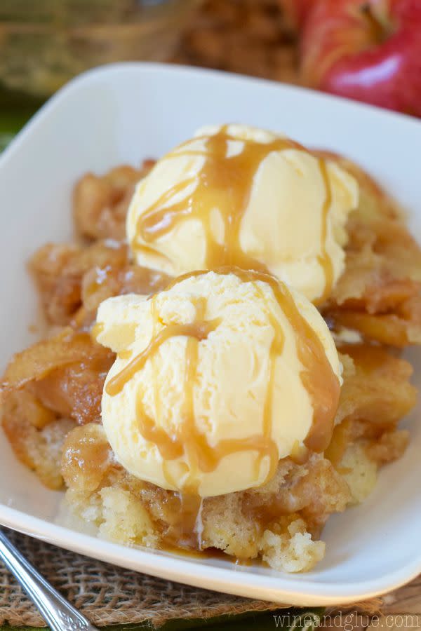 Caramel Apple Cobbler