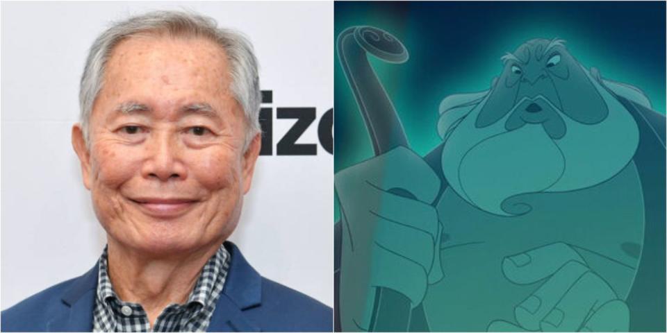 <p>Best known for his role as Hikaru Sulu in the <em>Star Trek</em> TV series, George Takei lends his voice in <em>Mulan</em> as the founder of the Fa family. He continued the role in the sequel to the film.</p>