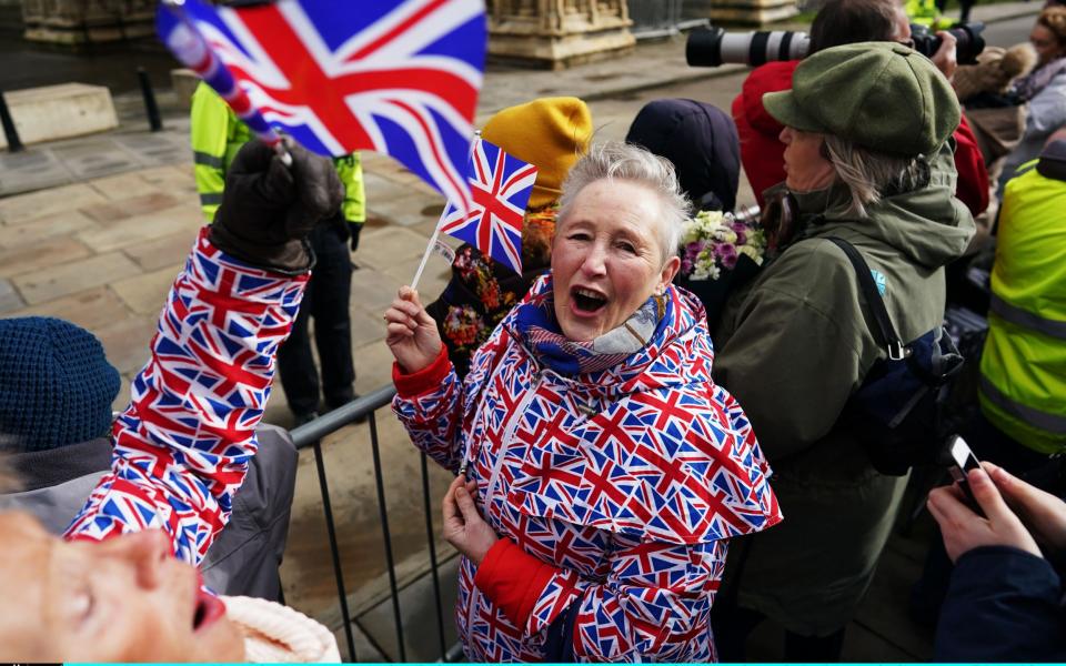 Partidarios reales en las calles de York - Ian Forsyth/Getty Images/Ian Forsyth/Getty Images
