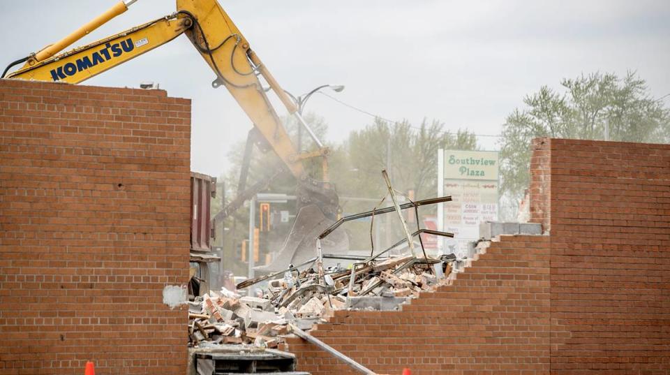 The remaining portion of Southview Plaza in O’Fallon comes down down in 2020. Despite recent approval by the O’Fallon City Council, the new Southview Plaza development may not proceed as proposed if the Illinois Department of Transportation recommends any changes.
