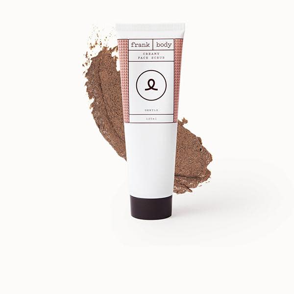 Frank Body's Original Face Scrub cleans pores, buffs away dry skin, and promotes clarity thanks to a blend of coffee, bamboo, white clay and walnut.