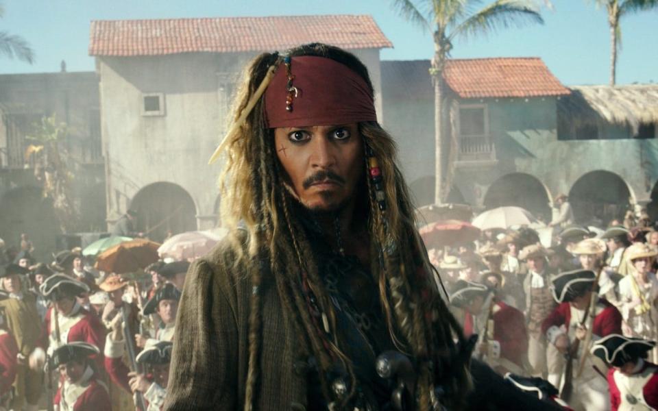 Johnny Depp portrays Jack Sparrow in a scene from "Pirates of the Caribbean - Disney