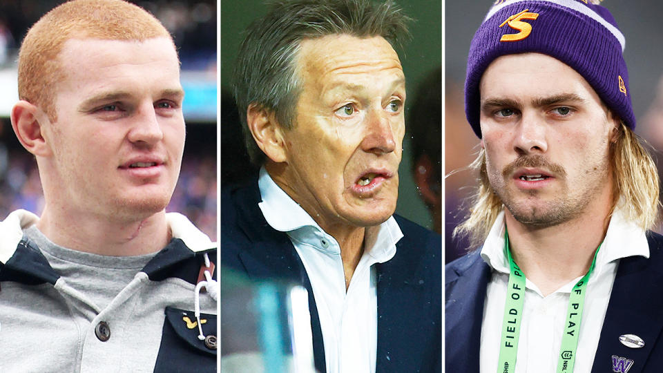 Alex McKinnon, Craig Bellamy and Ryan Papenhuyzen.