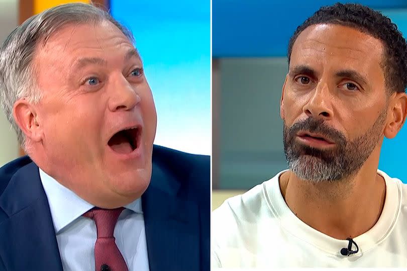 Good Morning Britain fans were quick to slam Ed Balls on Monday's show over a disgraceful question to Rio Ferdinand