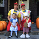 <p>Probably the most adorable ensemble of all, 2013 saw the family dress up as characters from ‘Alice in Wonderland’. Just look at little Harper.<br><i>[Photo: Instagram/nph]</i> </p>