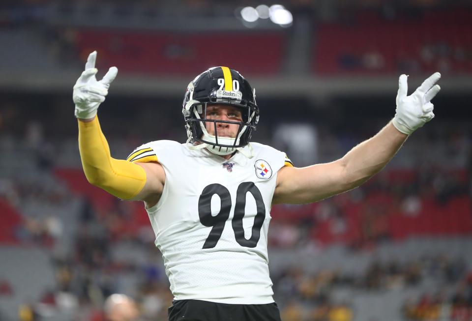 Steelers linebacker T.J. Watt was voted No. 6 last year on the NFL's Top 100 players list.
