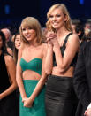 <p>Karlie Kloss and Taylor Swift attend the 2014 American Music Awards at Nokia Theatre L.A. Live on November 23, 2014 in Los Angeles, California.</p>