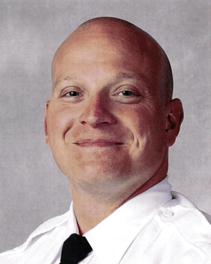 FILE - In this June 22, 2015, file photo provided by the Columbus, Ohio, Division of Police is the division's official portrait of Columbus, Ohio, police officer Bryan Mason. A federal jury on Wednesday, Jan. 25, 2023, has found that Mason did not violate a Black teenager's civil rights when he shot and killed the boy while responding to a reported armed robbery. (Columbus Division of Police via AP, File)
