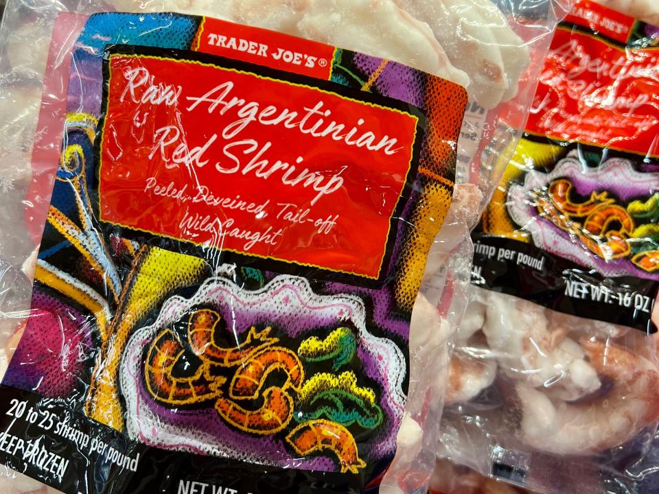 Trader Joe's raw Argentinian red shrimp