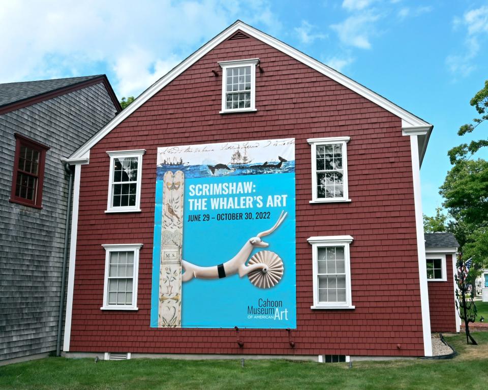 The Cahoon Museum of American Art in Cotuit, where a large exhibit of scrimshaw art is on display through October.