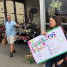 She was at her best when she stood outside of a grocery store to help her kids sell their Girl Scout cookies. 