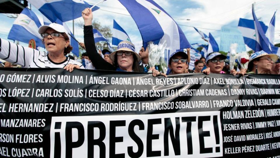 Marcha del Día de las Madres en Nicaragua.