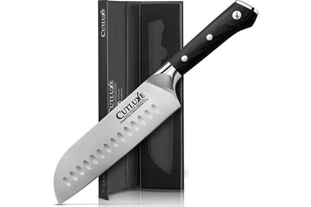  Kuhn Rikon Colori Santoku Knife with Safety Sheath, 5