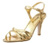 Endless gold strappy sandal, $39.95.