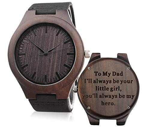 Engraved Wood Watch