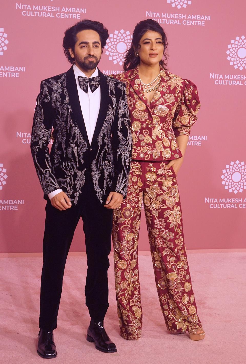 Ayushmann Khurrana and Tahira Kashyap attends NMACC gala on April 1, 2023.