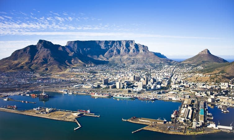 <span class="caption">Cape Town’s city centre already benefits from investment.</span> <span class="attribution"><a class="link " href="https://www.shutterstock.com/image-photo/aerial-view-cape-town-city-centre-156351665?src=qw9gKF02T1CA5EIIzW3VHQ-1-2" rel="nofollow noopener" target="_blank" data-ylk="slk:Shutterstock.;elm:context_link;itc:0;sec:content-canvas">Shutterstock.</a></span>