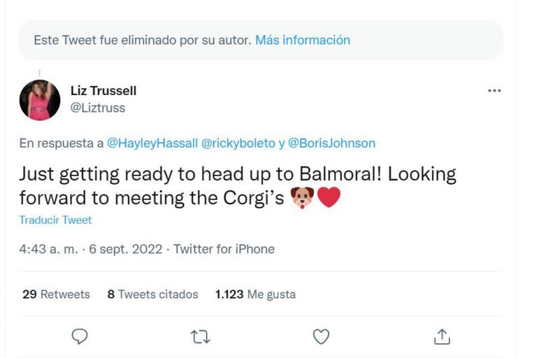 Una periodista de la BBC etiquetó a Liz Trussell en lugar de a Liz Truss para hablar de una visita de la primera ministra a la reina Isabel y la tuitera se lo tomó a la broma