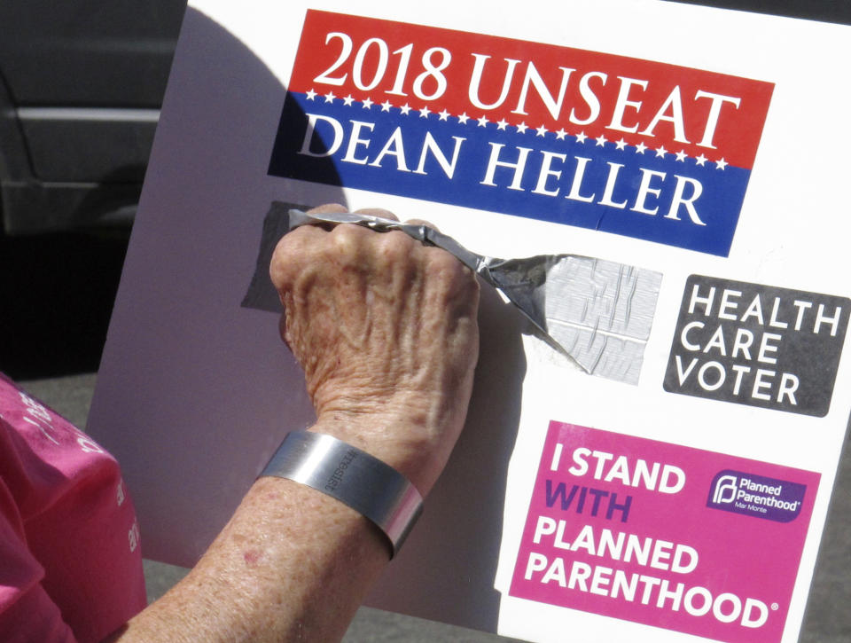 A backer of Planned Parenthood and critic of Sen. Dean Heller