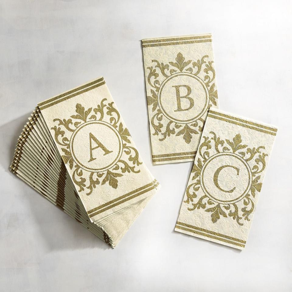 Initial Paper Buffet Napkins