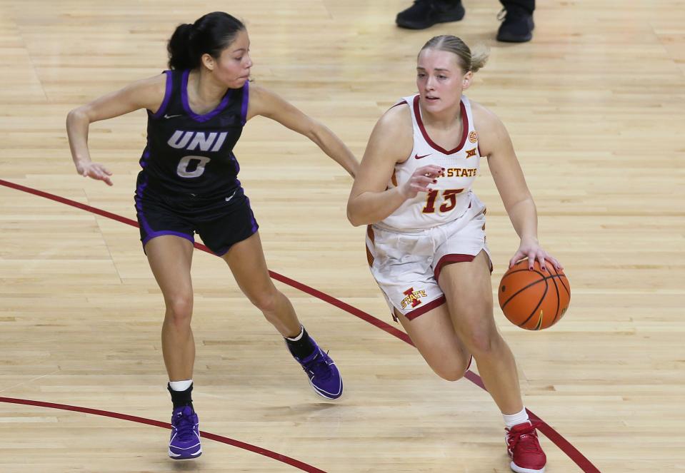 Iowa State guard Hannah Belanger finished off the non-conference portion of the season on a high note.