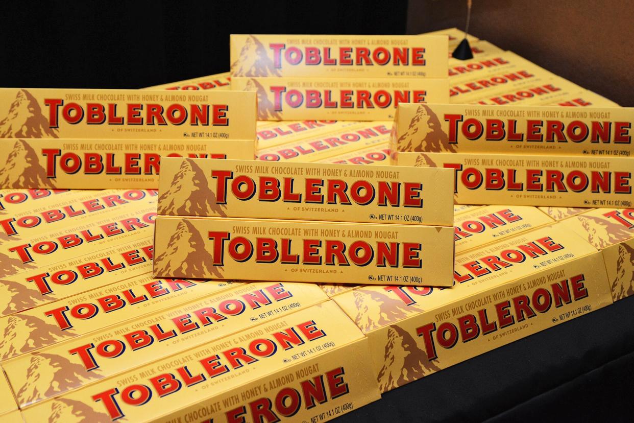 Toblerone at Beyond the Butcher Block hosted by Pat LaFrieda with Rich Torrisi and Mario Carbone as a part of the Bank of America Dinner Series during the Food Network New York City Wine & Food Festival Presented By FOOD & WINE at Noir NYC on October 16, 2014 in New York City.