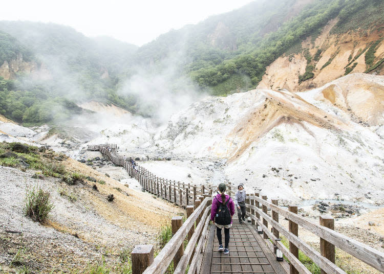 在散步道也能感受到熱氣