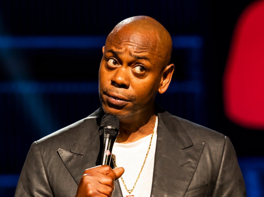 Time to sit down: Dave Chappelle’s latest stand-up special, ‘The Closer’, has provoked outrage among many Netflix viewers (Mathieu Bitton/Netflix)