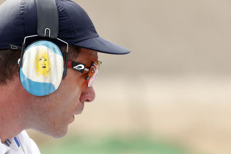 Federico Gil y su plena concentración con el Skeet Masculino durante los Juegos Panamericanos Santiago 2023