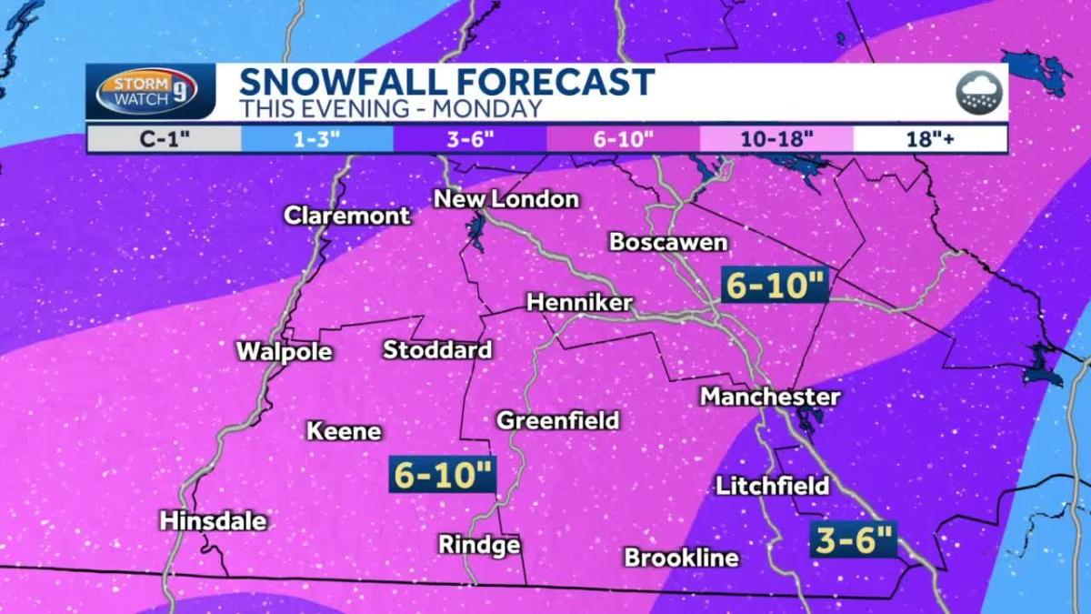 Projected snowfall amounts to vary across NH; closer look at what