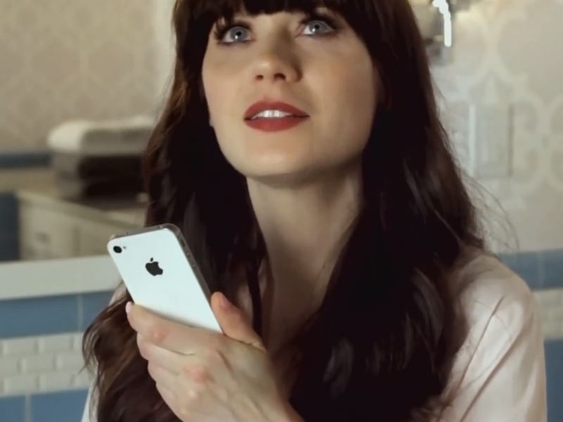 Zooey Deschanel Siri iPhone